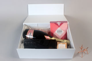 A4 deep matte white presentation box